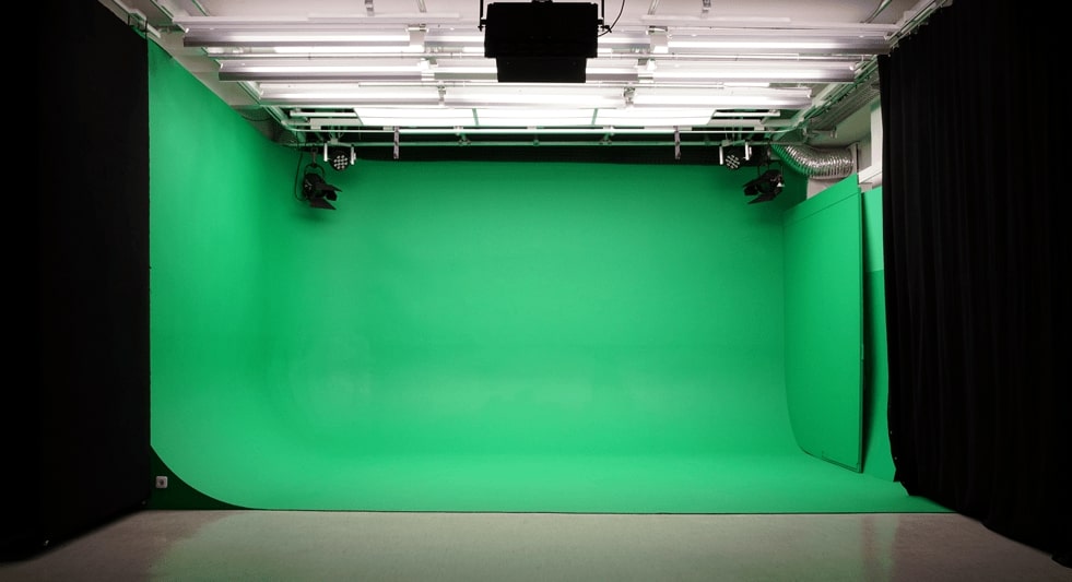 Green Box Studio mit Lichter
